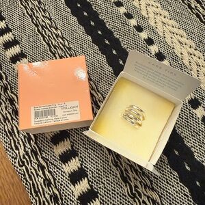 Stella & Dot Essential hammered Silver Ring